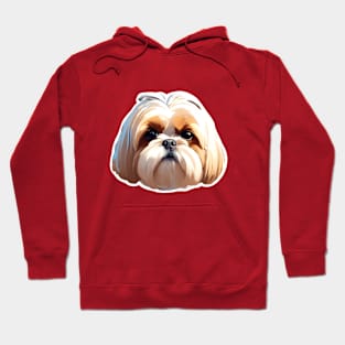 Dog Shih Tzu Cute Head Hoodie